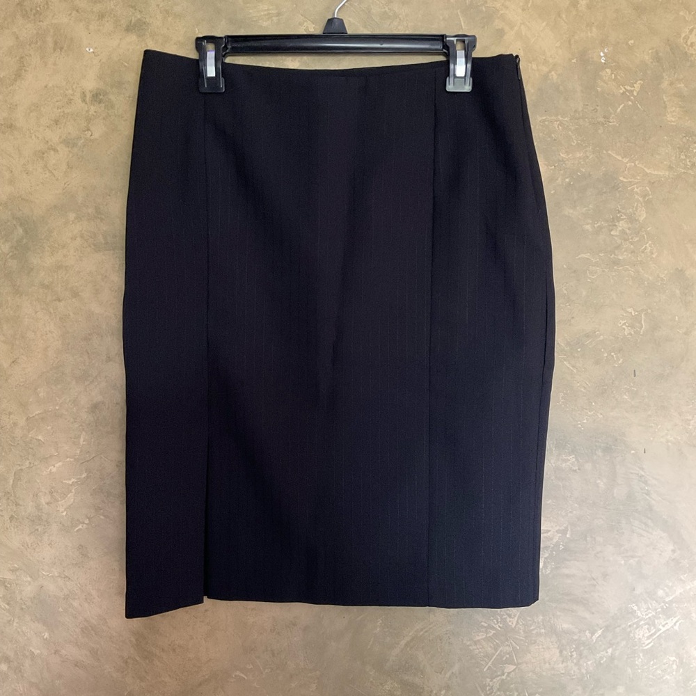 Vintage Y2K Penmans Black Pinstripe Pencil Skirt